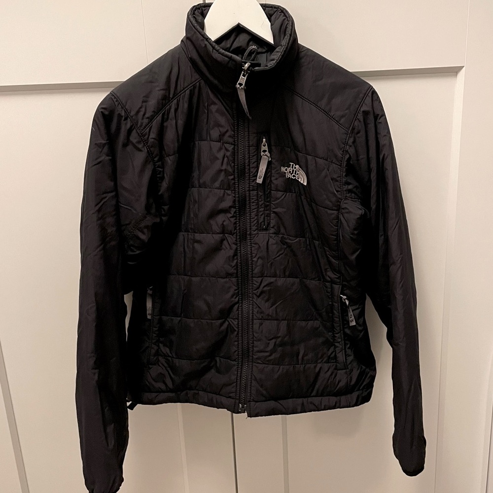 North Face Black Zip up Jacket